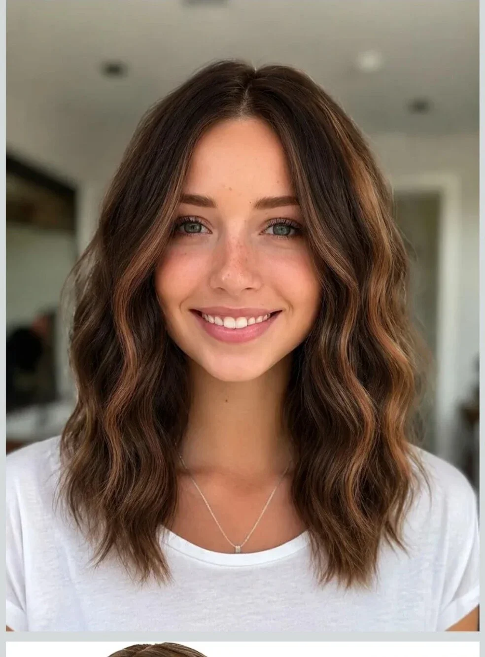 NWT Short Wavy Wig for Women Natural Wavy Lace Front Wig for Women 16 inchBrown